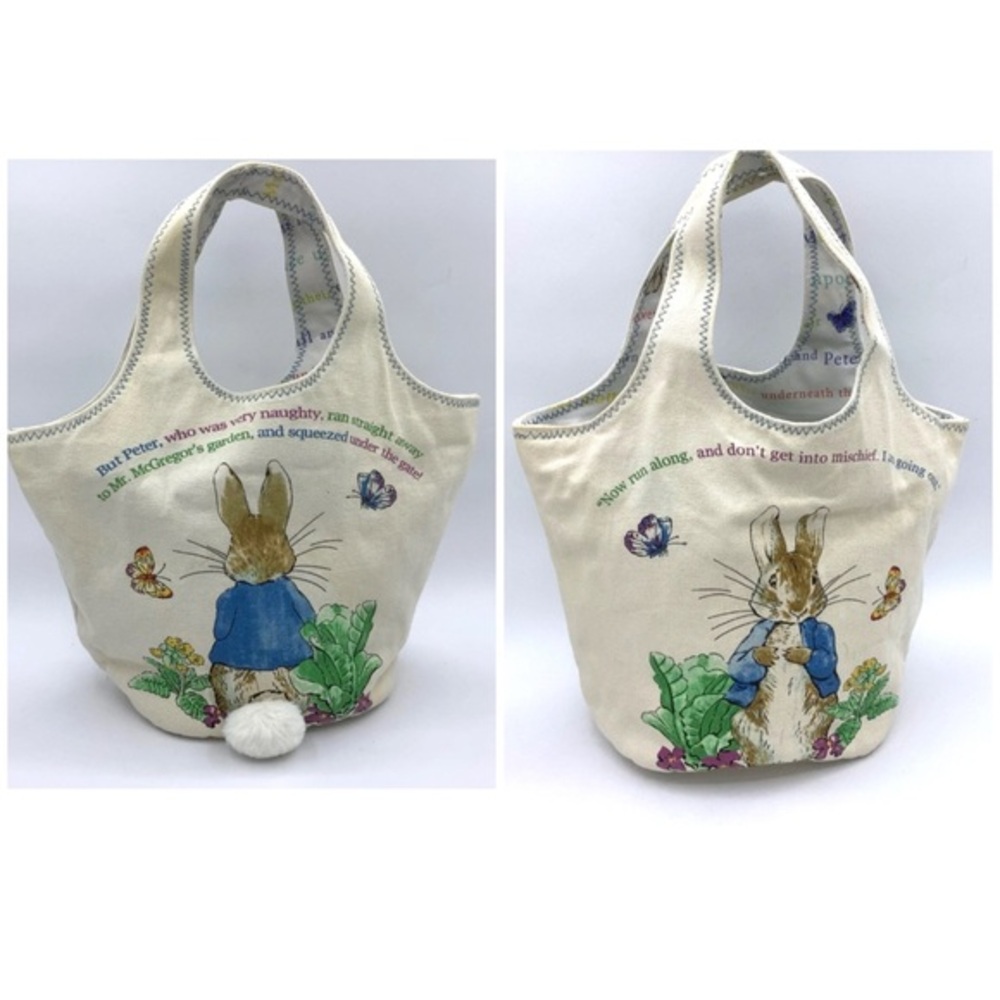 Beatrix Potter bunny rabbit cotton canvas mini tote‎